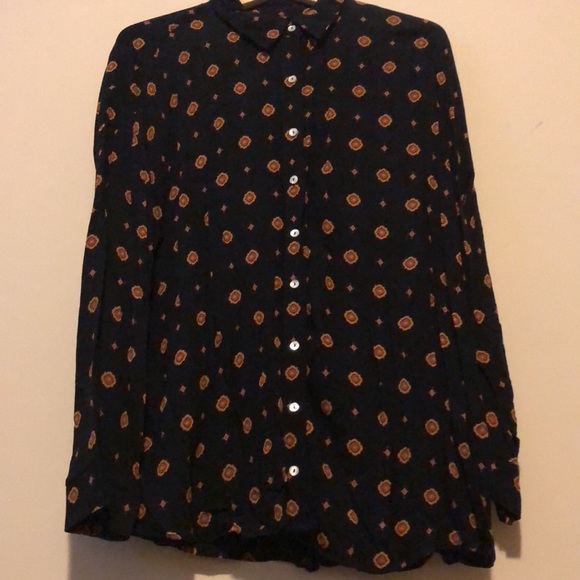 FREE PEOPLE - Pattern Button Up - Picture 2 of 6